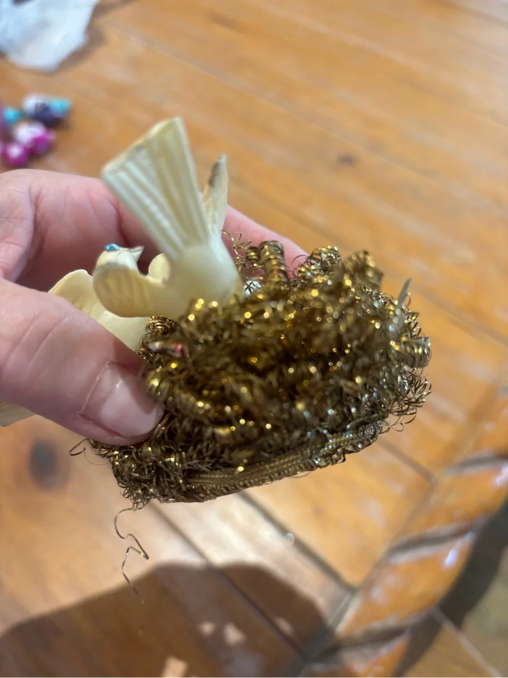 Vintage Bird Nest Decoration
